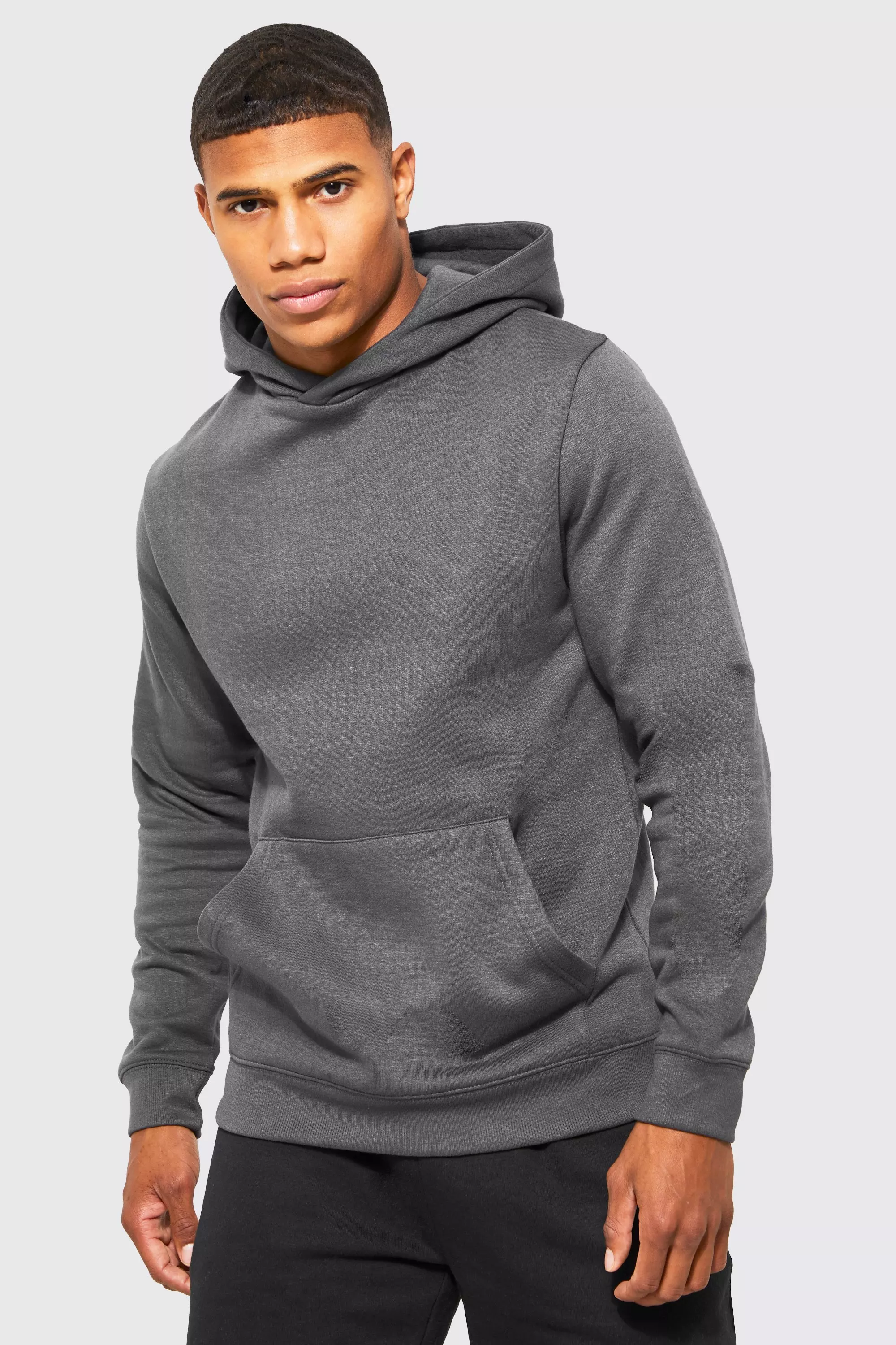 Skinny fit hoodie men's on sale